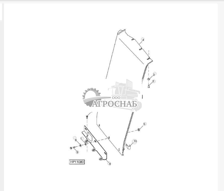 Правая передняя панель 